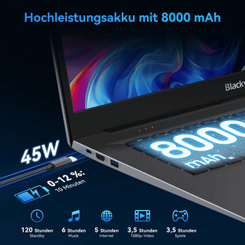 Bateria Haus Mobil 24 ® de 8000 mAh para laptops com alta capacidade.