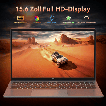 Portátil Elector Nova com tela Full HD de 15,6 polegadas, ideal para trabalho e lazer, com alta reso.