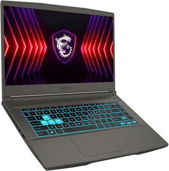 Portátil Haus Mobil 24 ® com design moderno e iluminação RGB vibrante.