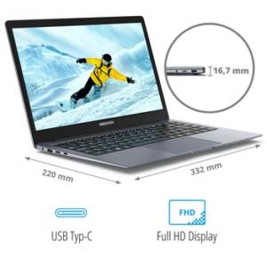 Medion® MEDION AKOYA MD62560 Notebook 35,5cm/14" Celeron 128GB Flash 4GB RAM Notebook