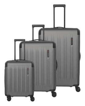 travelite Trolleyset DYNAMIIC S+/M/L, verschiedene Farben, 4 Rollen, , Hartschalen-Koffer ABS Volumenerweiterung