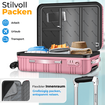 KESSER Kofferset, 4 Rollen, , 4tlg. Hartschalenkofferset Hartschalenkoffer Reisekoffer Set – Bild 5