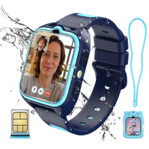 blackview 4G-Kinderuhr: HD-Videoanrufe, GPS+WiFi-Ortung, IP68 & 800mAh Smartwatch, 1,75", GPS+LES+WiFi, 4G-LTE, IP68, SOS, 800mAh, Knips-Freunde