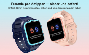 blackview 4G-Kinderuhr: HD-Videoanrufe, GPS+WiFi-Ortung, IP68 & 800mAh Smartwatch, 1,75", GPS+LES+WiFi, 4G-LTE, IP68, SOS, 800mAh, Knips-Freunde