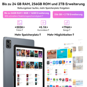 TABWEE T20 10" Android 16 256GB WiFi incl. Tastatur, Maus, Stift Tablet