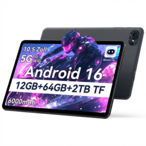 TABWEE T80 Android 16 WLAN 10-Zoll-Tablet mit 64/128 GB Tablet