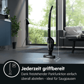AEG Akku-Hand-und Stielstaubsauger CX7-2-45MÖ, 2200 W, beutellos, Flexible 2in1 Funktion, mit Bürstenreinigungsfunktion