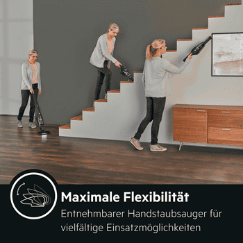 AEG Akku-Hand-und Stielstaubsauger CX7-2-45MÖ, 2200 W, beutellos, Flexible 2in1 Funktion, mit Bürstenreinigungsfunktion