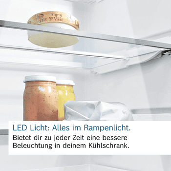 BOSCH Kühl-/Gefrierkombination Serie 4 KGN39OCAF, 203 cm hoch, 60 cm breit, Green Collection: produziert mit CO₂ reduzierten Materialien