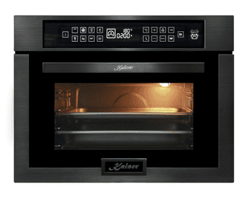 Kaiser Küchengeräte Einbau-Mikrowelle, 45 cm Hoch,TouchControl, Heißluftsystem, Infrarotgrill,22 Funktionen