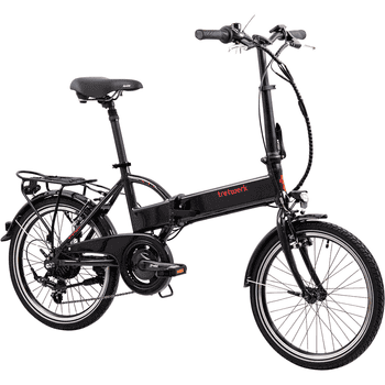 Tretwerk E-Bike Klapprad Carter, 7 Gang Shimano Tourney Schaltwerk, Kettenschaltung, Heckmotor, E Bike Klapprad 20 Zoll Pedelec 150-180cm Elektrofahrrad 7 Gang StVZO