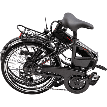 Tretwerk E-Bike Klapprad Carter, 7 Gang Shimano Tourney Schaltwerk, Kettenschaltung, Heckmotor, E Bike Klapprad 20 Zoll Pedelec 150-180cm Elektrofahrrad 7 Gang StVZO